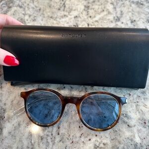 Saint Laurent Round Acetate Sunglasses